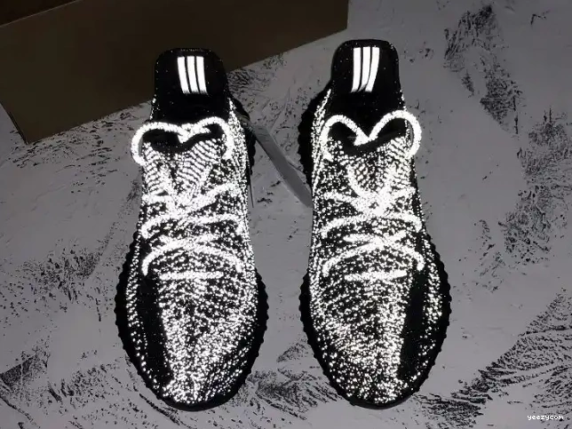 FU9007 Yeezy - V2 Black Boost Static Adidas (Reflective) 350 0617